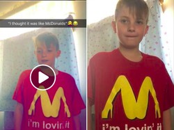 Malu! Ibu Ini Kenakan Kaos Parodi McDonalds pada Anaknya yang Ternyata Simbol Asusila