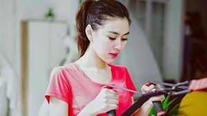 Foto: Mengintip Syahnaz yang Tetap Cantik Saat Pilates