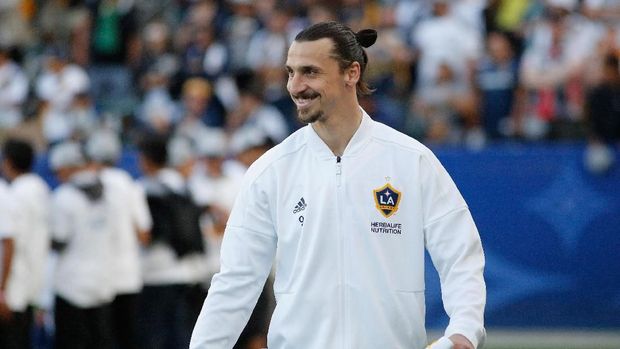 Zlatan Ibrahimovic kala bermain bersama LA Galaxy.