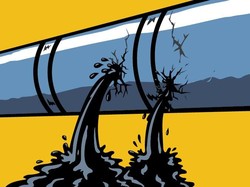 Teluk Balikpapan Tercemar Tumpahan Minyak Mentah Pertamina