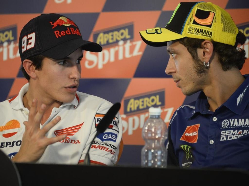 Komentari Tabrakan di Jerez, Marquez Sindir Rossi Komentari Tabrakan di Jerez, Marquez Sindir Rossi
