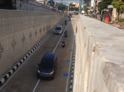 Underpass Matraman Diuji Coba, Lalin Tampak Lengang