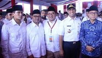 Foto: Anies-Sandi Hadiri Rakornas Gerindra di Rumah Prabowo