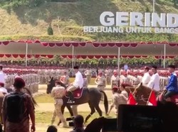 Saat Anies Berkuda di Momen Gerindra Deklarasi Prabowo Capres