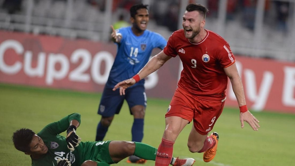 Pemain Persija Jakarta, Marko Simic. (Foto: Akbar Nugroho Gumay/Antara Foto)