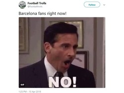 Yang jelas, kekalahan di final Copa del Rey membuat fansnya pasti kaget dan kesal. (Foto: Screenshot Twitter)