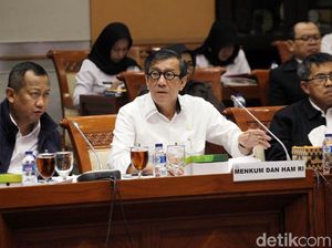 Menkum HAM Bahas Anggaran dengan DPR, Ajukan Rp 16,6 T di RAPBN 2020 Menkum HAM Bahas Anggaran dengan DPR, Ajukan Rp 16,6 T di RAPBN 2020