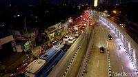 Penampakan dari Udara Underpass Mampang di Malam Hari