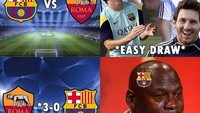 Sempat tertawa di leg pertama, Barcelona malah menangis di leg kedua. Jangan kau sedih, Barca. (Foto: Instagram)
