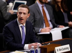 Zuckerberg Disidang Parlemen AS, Saham Facebook Meroket