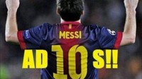 Hasil tersebut tak ayal memunculkan sejumlah meme. Ini salah satunya, memarodikan nomor 10 Messi menjadi ucapan selamat tinggal: Ad10s. (Foto: Internet)