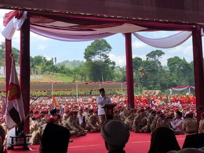 Foto: Suasana Rakornas Gerindra di Rumah Prabowo