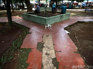 Kondisi Taman Ares Jakarta Timur Memprihatinkan