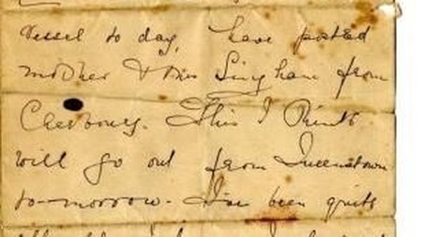Foto: Ini Surat yang Ditulis di Atas Titanic 106 Tahun Lalu