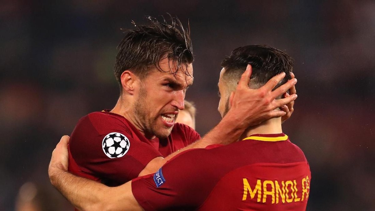 As Roma akan berhadapan dengan Liverpool di semifinal Liga Champions. (Foto: Catherine Ivill/Getty Images)