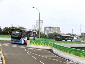 Ahok Bikin Jalur Layang TransJakarta Pertama di Jakarta Ahok Bikin Jalur Layang TransJakarta Pertama di Jakarta