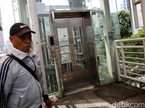 Duh! Lift di Halte Tosari Mangkrak
