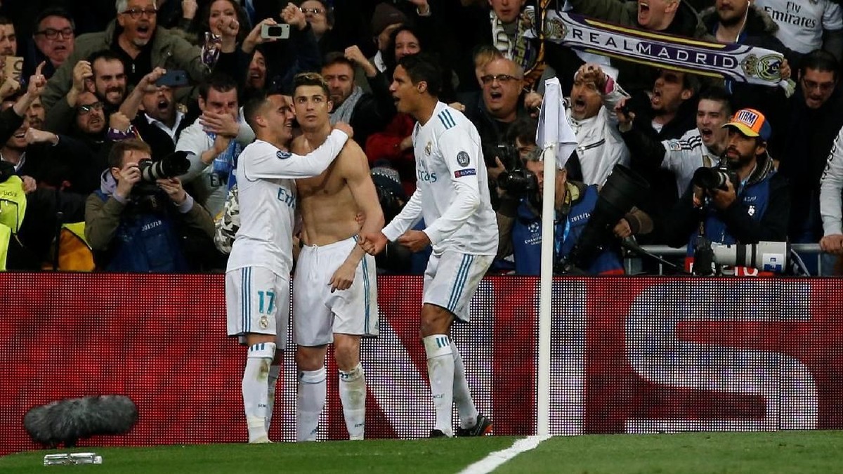 Real Madrid lolos ke semifinal Liga Champions setelah unggul agregat 4-3 atas Juventus (Foto: Reuters)