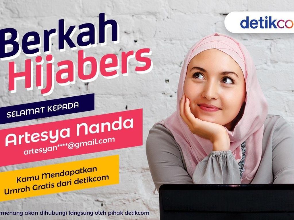 Selamat! Ini Hijabers yang Dapat Hadiah Umroh Gratis Dari detikcom Selamat! Ini Hijabers yang Dapat Hadiah Umroh Gratis Dari detikcom