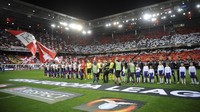 Salzburg menjamu Lazio di Red Bull Arena, Jumat (13/4/2018) dinihari WIB, pada leg kedua perempatfinal Liga Europa. Di leg pertama, Lazio menang 4-2. Foto: Marco Rosi/Getty Images