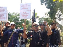 Mahasiswa dan Wartawan Bandung Kecam Kekerasan pada Jurnalis