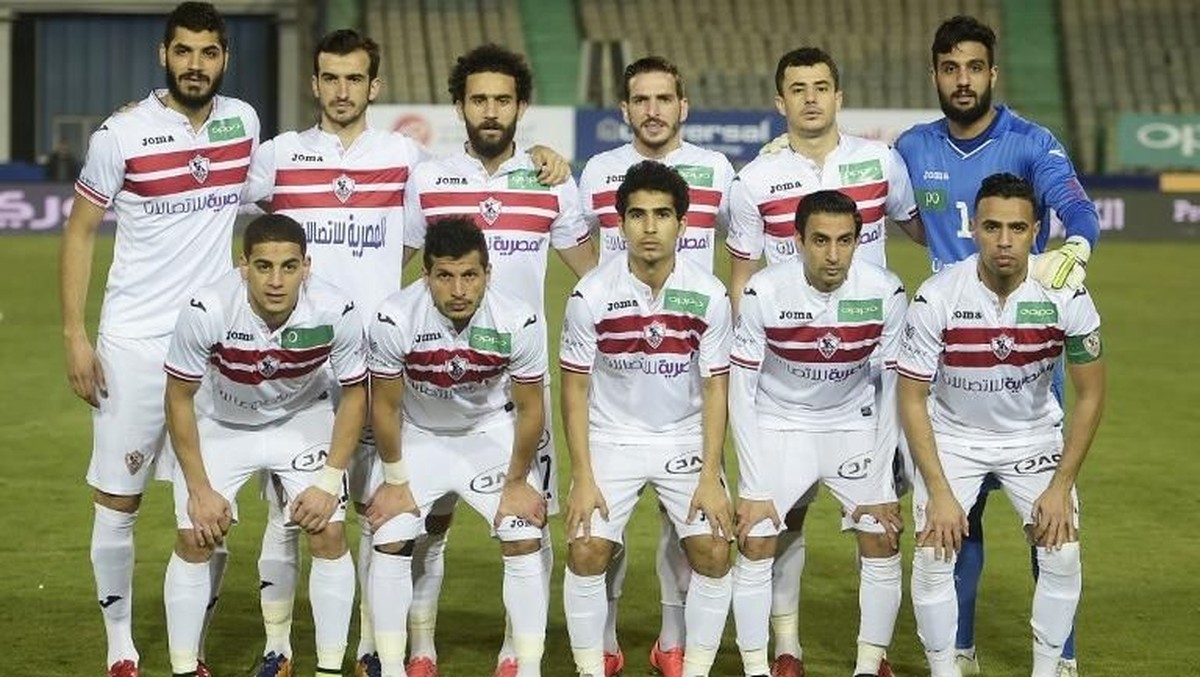 Tim sepakbola Zamalek dalam sebuah laga bulan Januari lalu (Foto: KHALED DESOUKI/AFP)