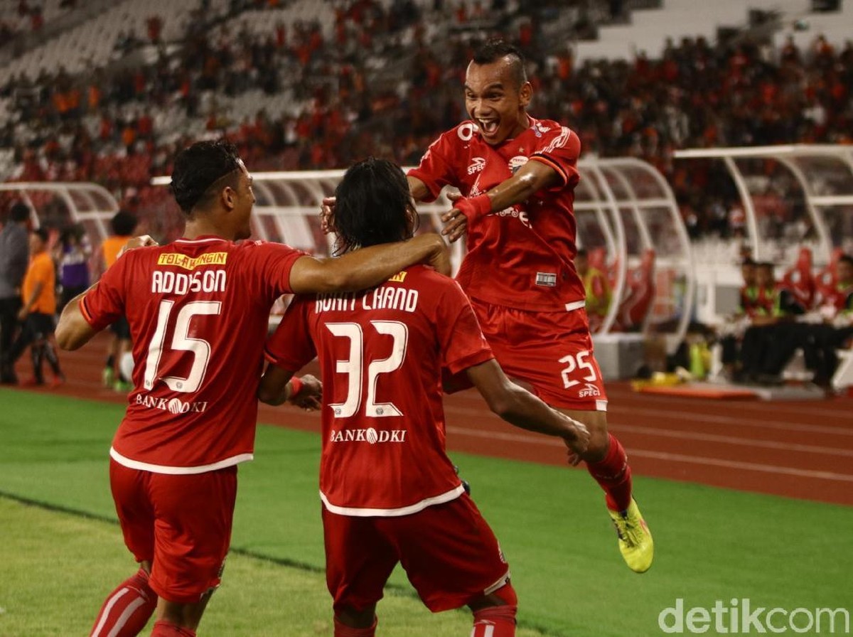 Pemain Persija Jakarta. (Foto: Rifkianto Nugroho/detikcom)