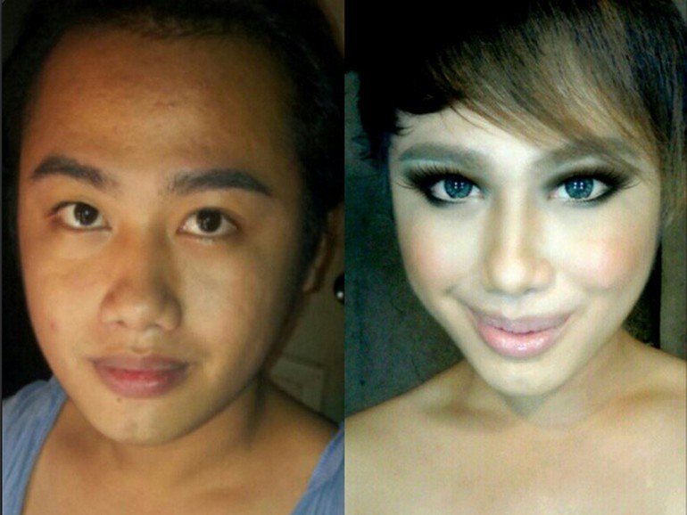 17 невероятных. Тайки без макияжа. Тайка внешность. Тайки макияж до после. Тайские женщины без косметики.