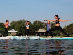 S.U.P Yoga, Tren Yoga di Atas Air Pakai Papan Seluncur