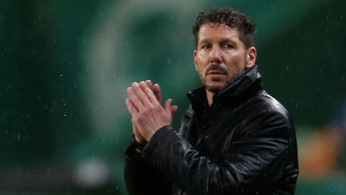 Pelatih Atletico Madrid, Diego Simeone. (Foto: Pedro Nunes/Reuters)