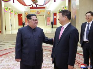 Momen Kim Jong Un Bertemu Diplomat Senior China di Pyongyang