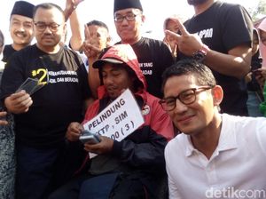 Sandiaga Uno dan Sudirman Said Sapa Warga di Pasar Tiban Salatiga