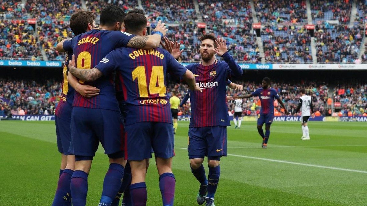 Barcelona mengusung misi juara tak terkalahkan di La Liga. (Foto: Albert Gea/Reuters)