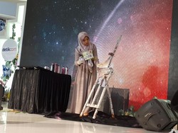 Unik, Hijabers Melukis Pakai Cat Semprot di Audisi Sunsilk Hijab Hunt 2018