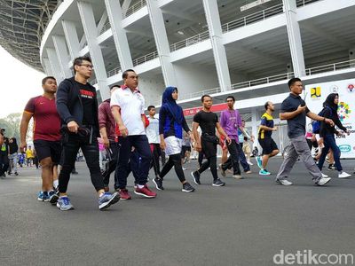 Gelorakan Asian Games 2018, Wakapolri Jalan Santai di SUGBK