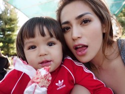 Rayakan HUT Anak, Jessica Iskandar Hadiahi Kolam Renang