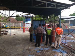 Tim Labfor Polda Jatim Selidiki Ledakan di SPBE Kediri Tim Labfor Polda Jatim Selidiki Ledakan di SPBE Kediri