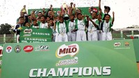 Sementara itu, posisi ketiga diraih oleh SDN Jayasari Sumedang setelah mengalahkan MIN 2 Margasari Bandung lewat adu penalti dengan skor 2-0. Pool/MILO Football Championship.