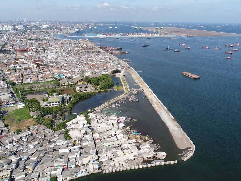 Begini Progres Terkini Proyek Tanggul Laut Pengaman Jakarta Begini Progres Terkini Proyek Tanggul Laut Pengaman Jakarta