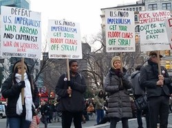 Aksi Demo Memprotes Serangan ke Suriah Digelar di Kota-kota AS
