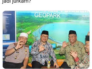 Viral Kapolres Sukabumi Pose 3 Jari, Begini Penjelasannya