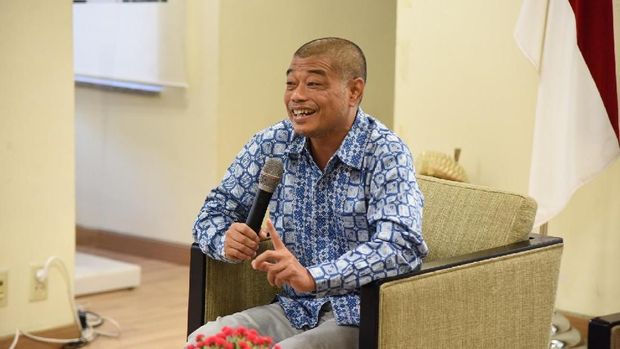 Romo Benny Susetyo dalam dialog di KBRI Seoul, Korsel, Minggu (15/4).