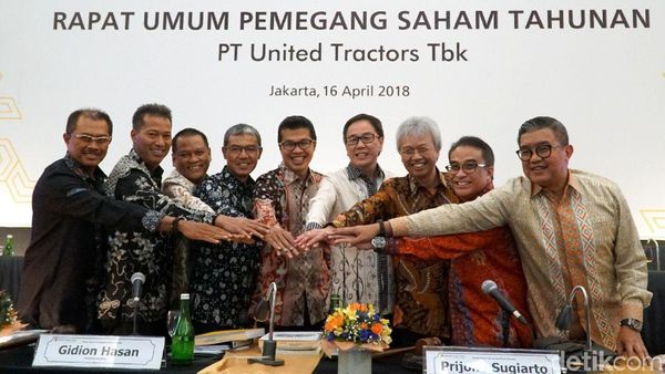 United Tractors Bagikan Dividen Rp 3,3 Triliun