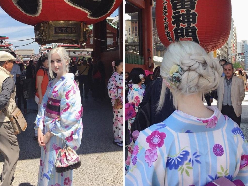 Gadis Berambut Silver dengan Kimono Jadi Viral, Wajahnya Bak Peri Cantik Gadis Berambut Silver dengan Kimono Jadi Viral, Wajahnya Bak Peri Cantik