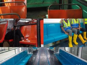 Foto: Membandingkan Kursi MRT dan Metromini, Miripkah?