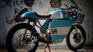 Gibran Rakabuming Modif Motornya Jadi Cafe Racer