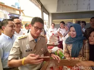 Rilis Aplikasi Belanja Grosir, Sandi Ingin Harga Pangan Stabil