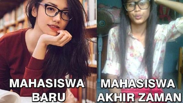 Meme Kocak Mahasiswa Baru vs Tingkat Akhir