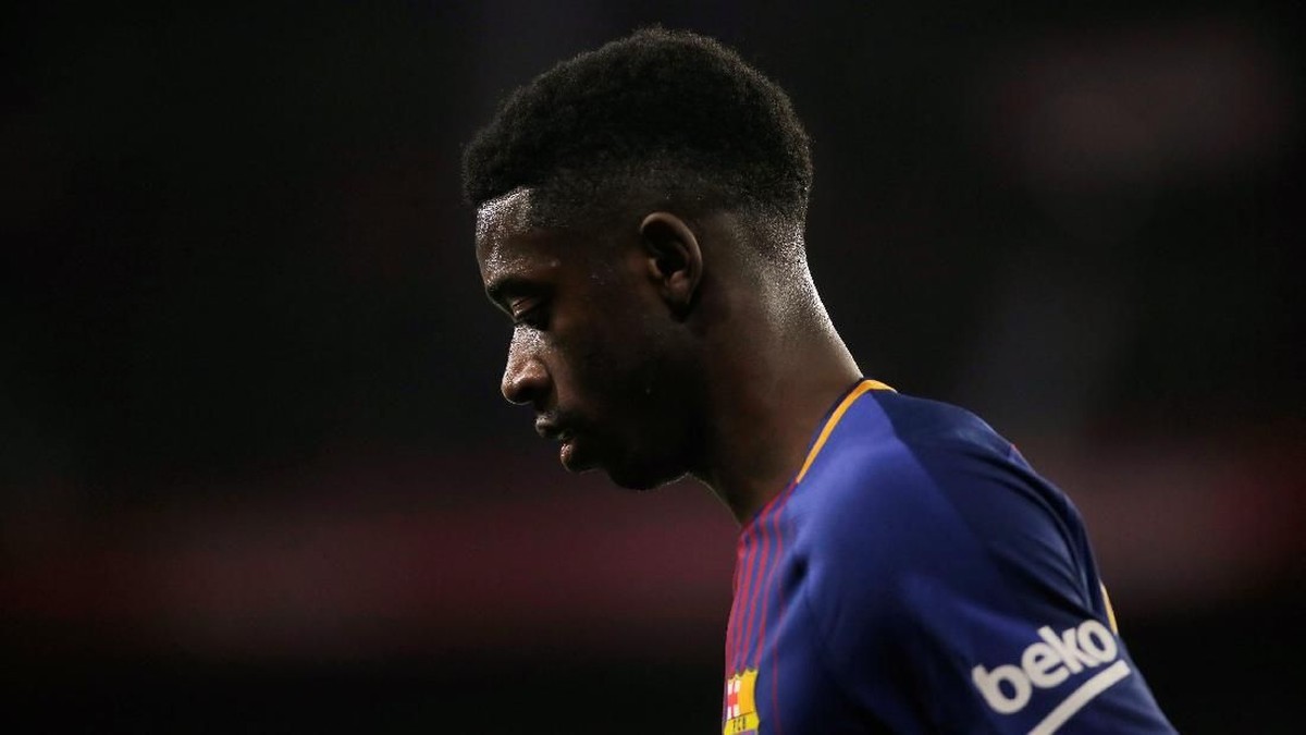 Ousmane Dembele sedang disorot karena kerap telat datang latihan di Barcelona. (Foto: Jon Nazca/Reuters)