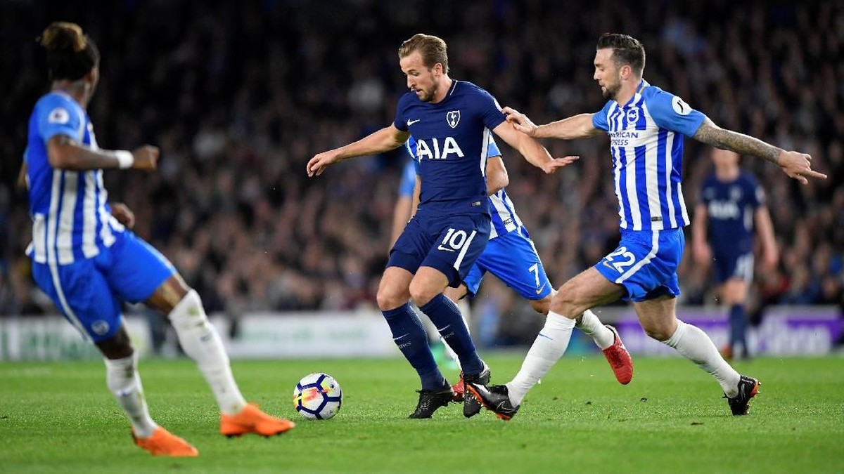 Tottenham Hotspur ditahan Brighton 0-0 di babak pertama. (Foto: Toby Melville/Reuters)